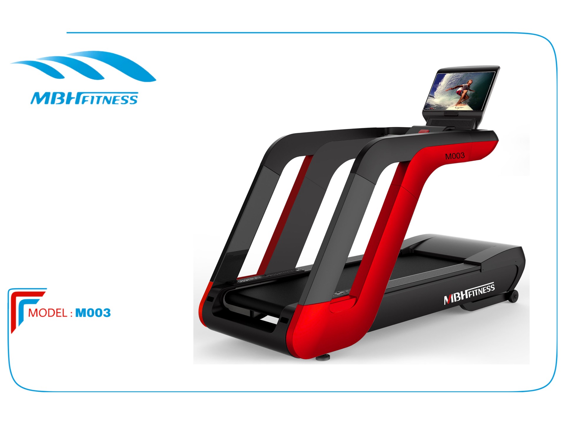 Treadmill M003 Red Monitor LED
